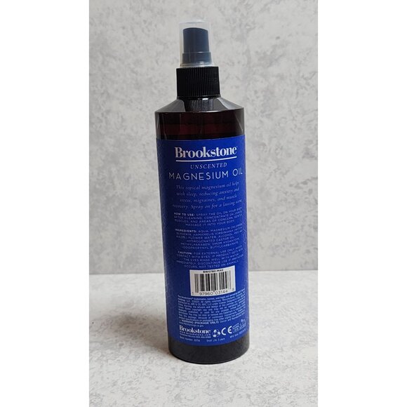 Brookstone Unscented Magnesium Oil 12 Fl Oz - 100% Natural Pure Magnesium Oil - Picture 4 of 6